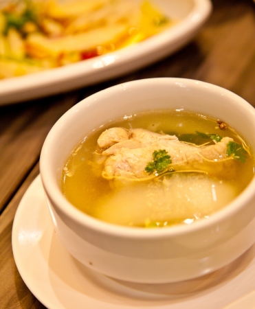 happy thailand soup on timesの写真素材