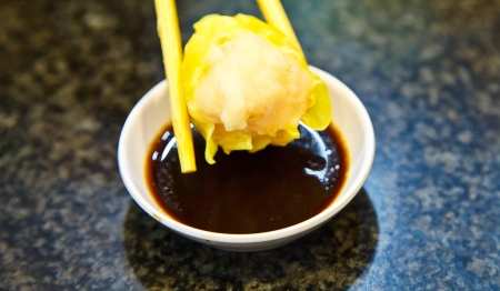 yummy dumpling in meal time Thailandの写真素材