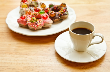 coffeetime in the morning with cookieの写真素材