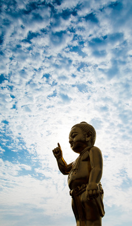 Belief in Buddhism. In Nepalの写真素材