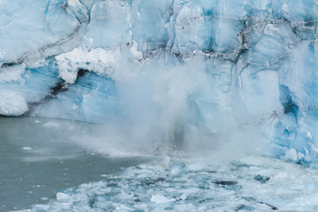 Glacier is a persistent body of dense ice that is constantly moving under its own weight