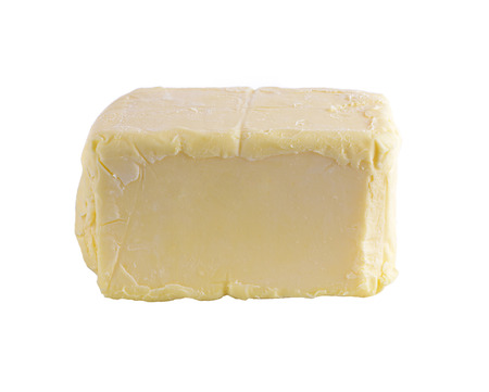 Butter isolated on whiteの写真素材