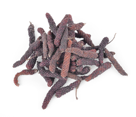 Long pepper isolated on white backgroundの写真素材