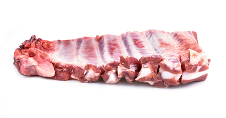 Pork rib on white background
