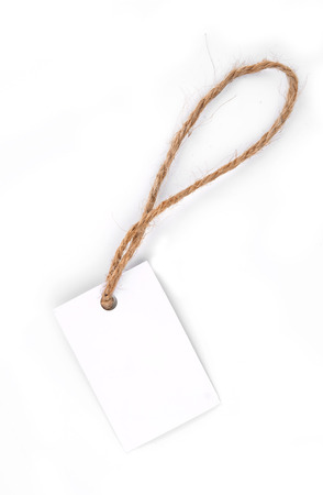 paper tags Isolated On White Background.の写真素材