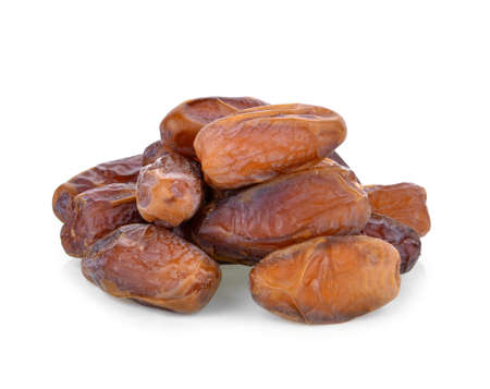 date palm fruit on white background