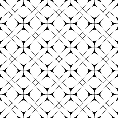 Star and square seamless pattern. Fashion graphic background design. Modern geometric stylish abstract texture. Monochrome template 4 prints, textiles, wrapping, wallpaper, website VECTOR illustrationのイラスト素材