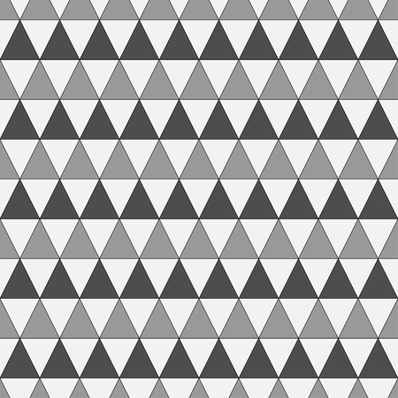 Triangle geometric seamless pattern. Fashion graphic background design. Modern stylish abstract monochrome texture. Template for prints, textiles, wrapping, wallpaper, website Stock VECTOR ilustrationのイラスト素材