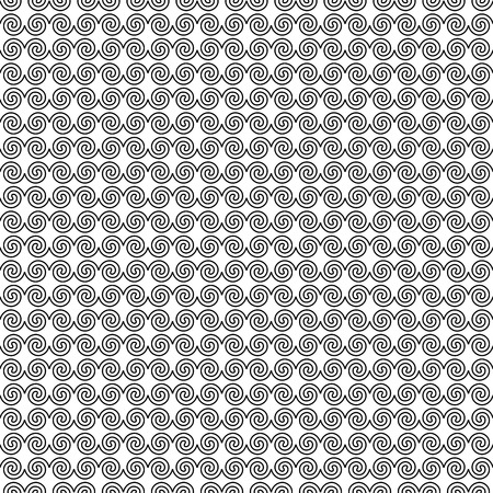 Wave geometric seamless pattern. Fashion graphic background design. Modern geometric stylish abstract texture. Monochrome template for prints, textiles, wrapping,wallpaper, website VECTOR illustrationのイラスト素材