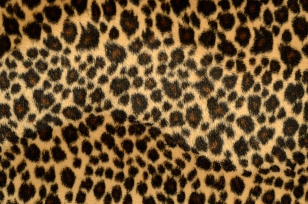 Background of artificial leopard fur