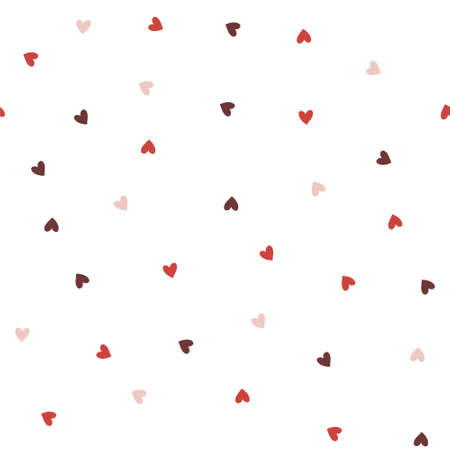 Hearts seamless pattern, lovely romantic background, great for Valentines Day.のイラスト素材