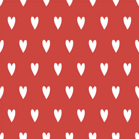 Hearts seamless pattern, lovely romantic background, great for Valentines Day.のイラスト素材