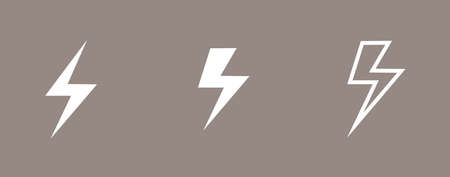 A set of abstract geometric shapes in the shape of a lightning bolt.のイラスト素材