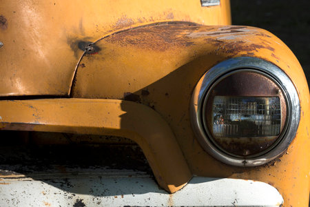 Old Rusty Pickup Truckの写真素材