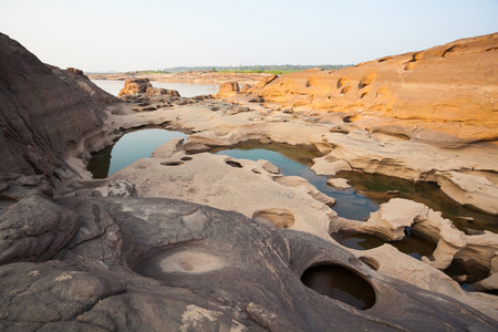 Sam Phan Bok  The Grand Canyon of Thailandの写真素材