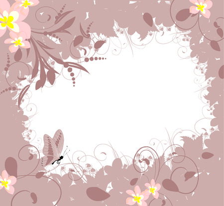 Flower Frameのイラスト素材