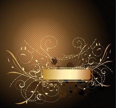 gold patternのイラスト素材