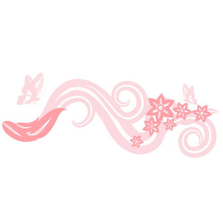 abstract floral patternのイラスト素材