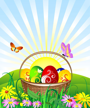 Easter Basketのイラスト素材