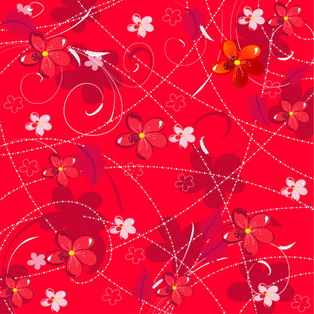 floral backgroundのイラスト素材