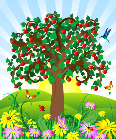 Wild appleのイラスト素材