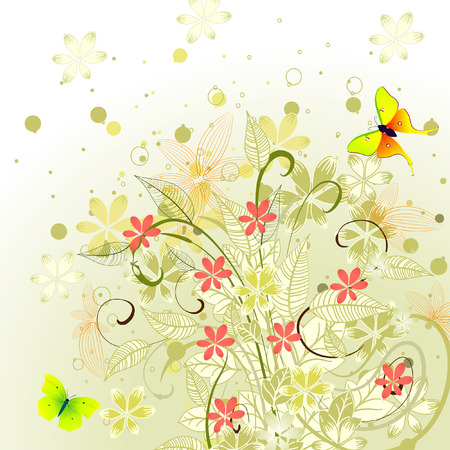 spring abstract designのイラスト素材