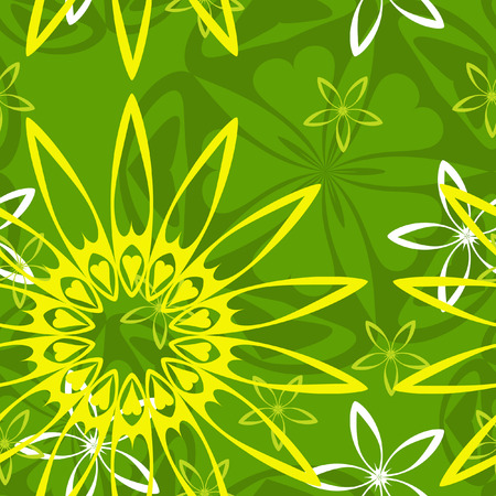 seamless floral backgroundのイラスト素材