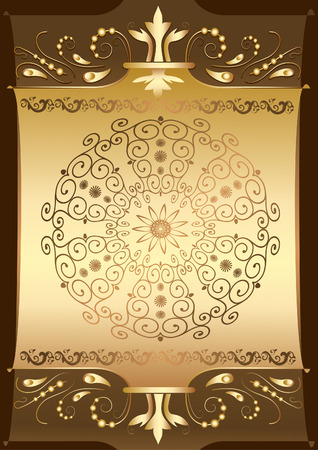 papyrus on goldのイラスト素材