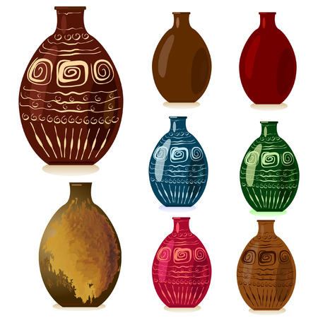 decorative vasesのイラスト素材