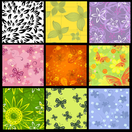 seamless background setのイラスト素材