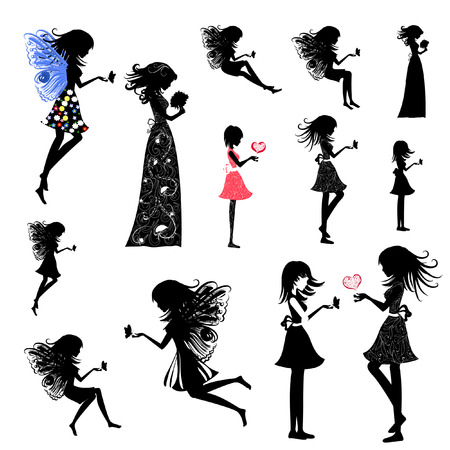 girl fairy setのイラスト素材