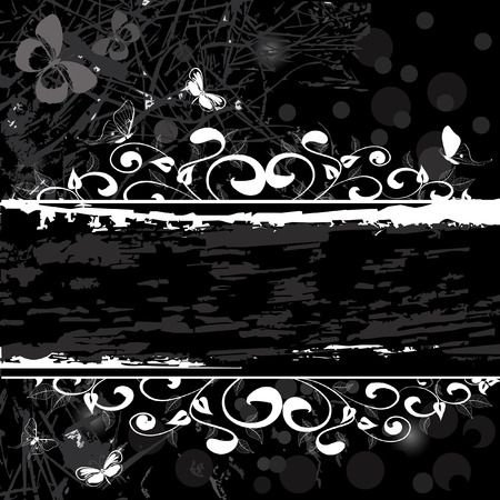 grunge pattern bannerのイラスト素材