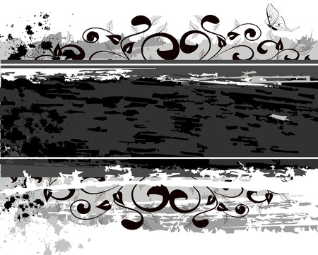 grunge banner design のイラスト素材