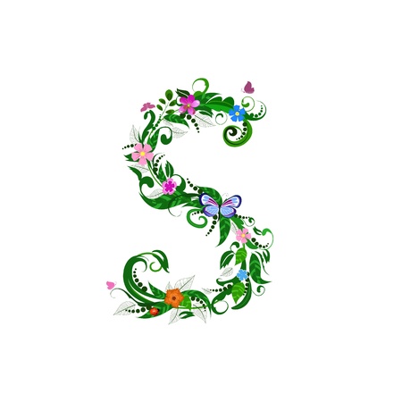 Cover letter flowerのイラスト素材