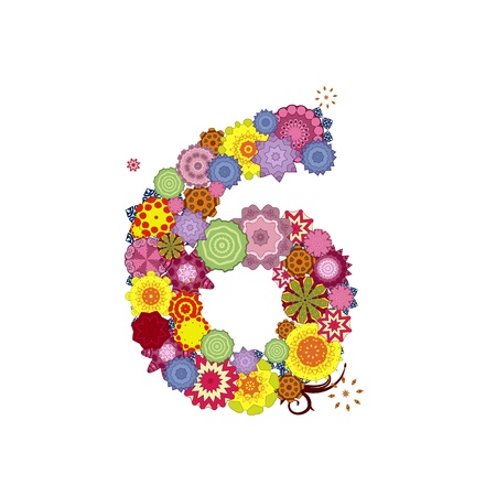 letter of arabesque figureのイラスト素材