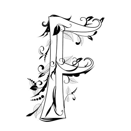 letter of the foliageのイラスト素材
