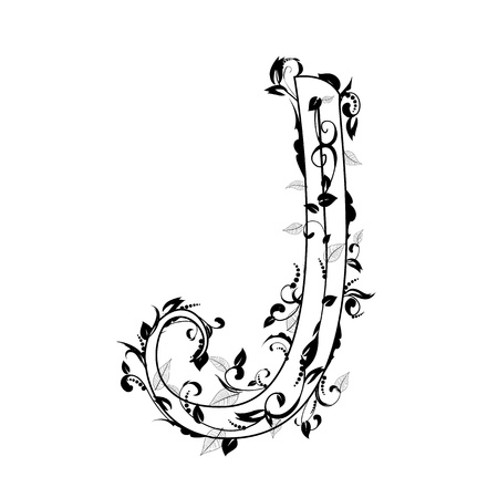 letter of the foliageのイラスト素材