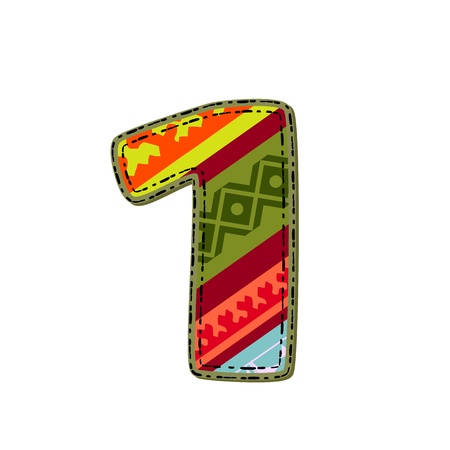 number pattern of tissueのイラスト素材