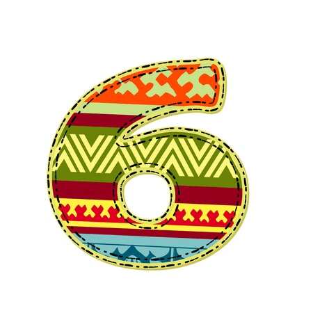 number pattern of tissueのイラスト素材