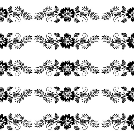 vintage floral background seamlessのイラスト素材