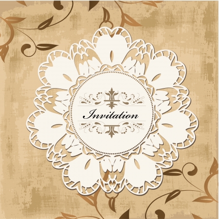 invitation vintage grunge backgroundのイラスト素材