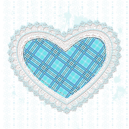 heart of the Scottish cell openworkのイラスト素材