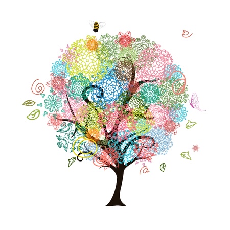 Abstract decorative treeのイラスト素材