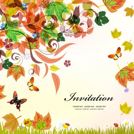 Autumn background for your designのイラスト素材