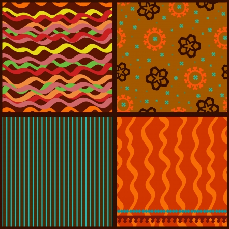 Set seamless textures for your designのイラスト素材