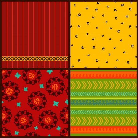 Set seamless textures for your designのイラスト素材