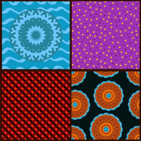 Set seamless textures for your designのイラスト素材