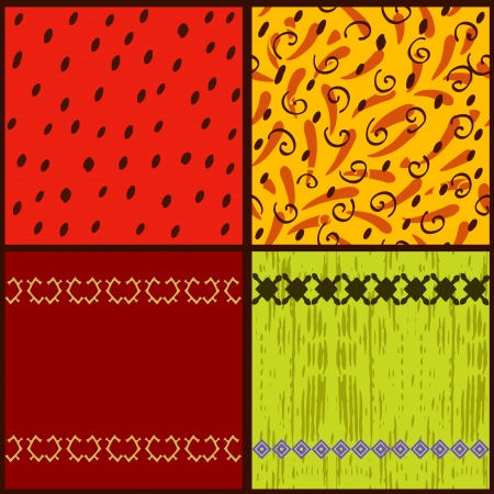 Set seamless textures for your designのイラスト素材