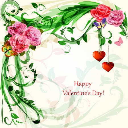 Romantic floral frame for your designのイラスト素材