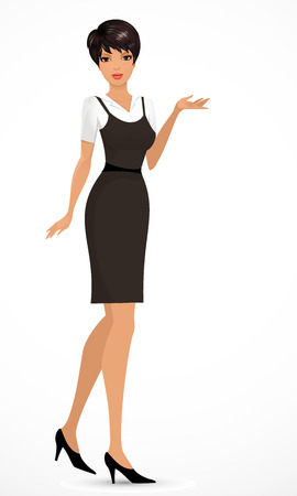Business woman presentingのイラスト素材